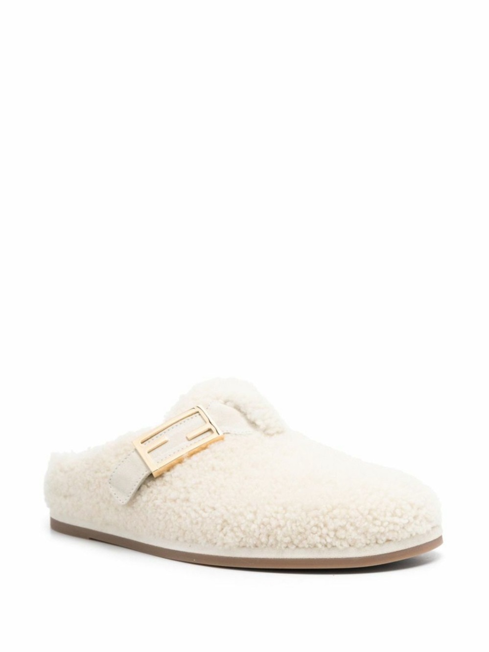 Fendi Feel Sherling Sabot Mule Women’s Size 39 - Picture 5 of 12